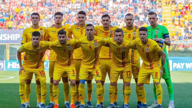 team photo for Romania